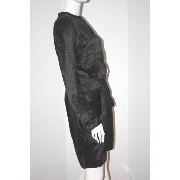 MALENE BIRGER Runway DESIGNER 100% Silk Button DRESS 40  $514 - Picture 3 of 3